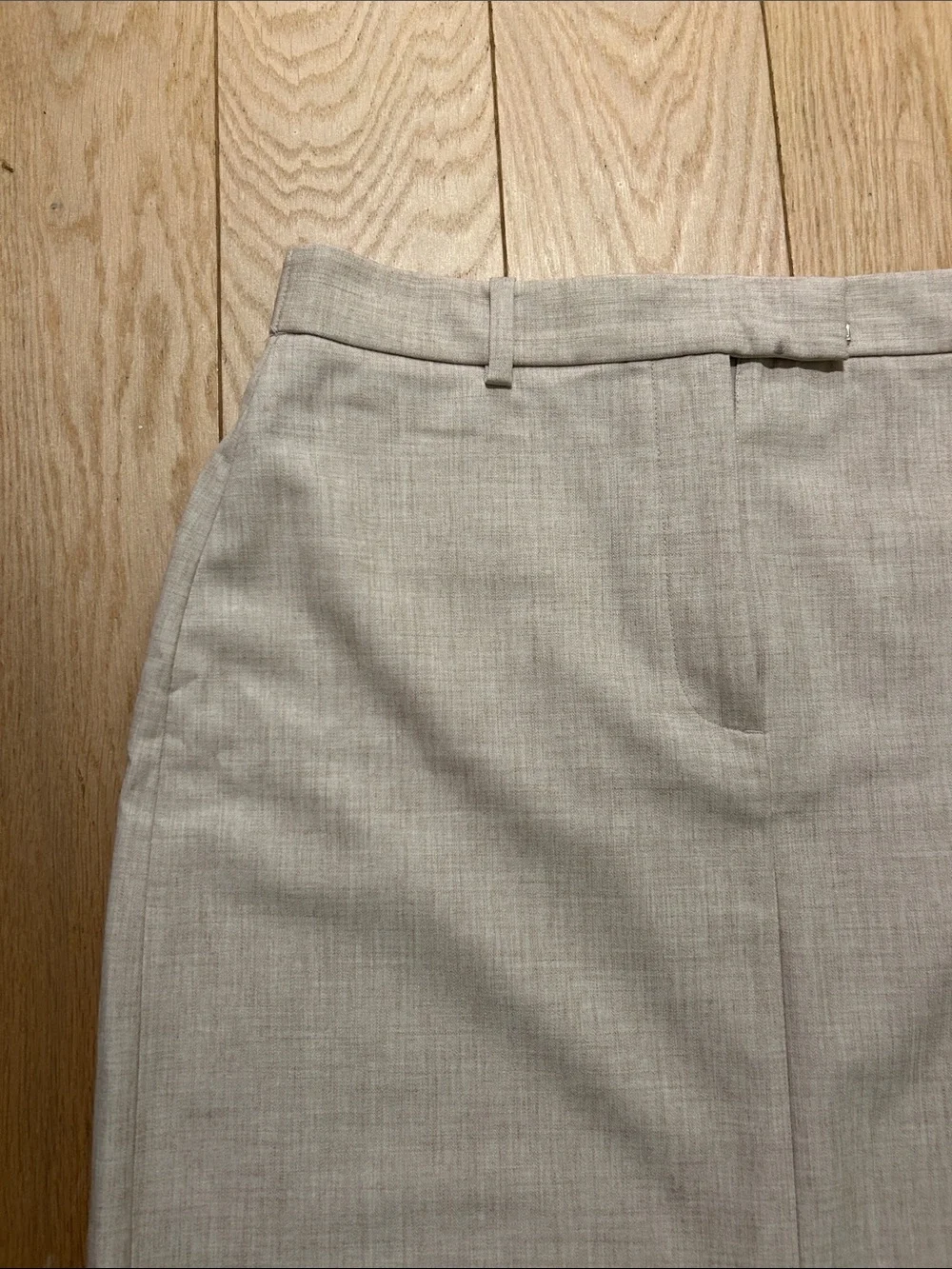Abercrombie & Fitch Beige Maxi Pencil Skirt